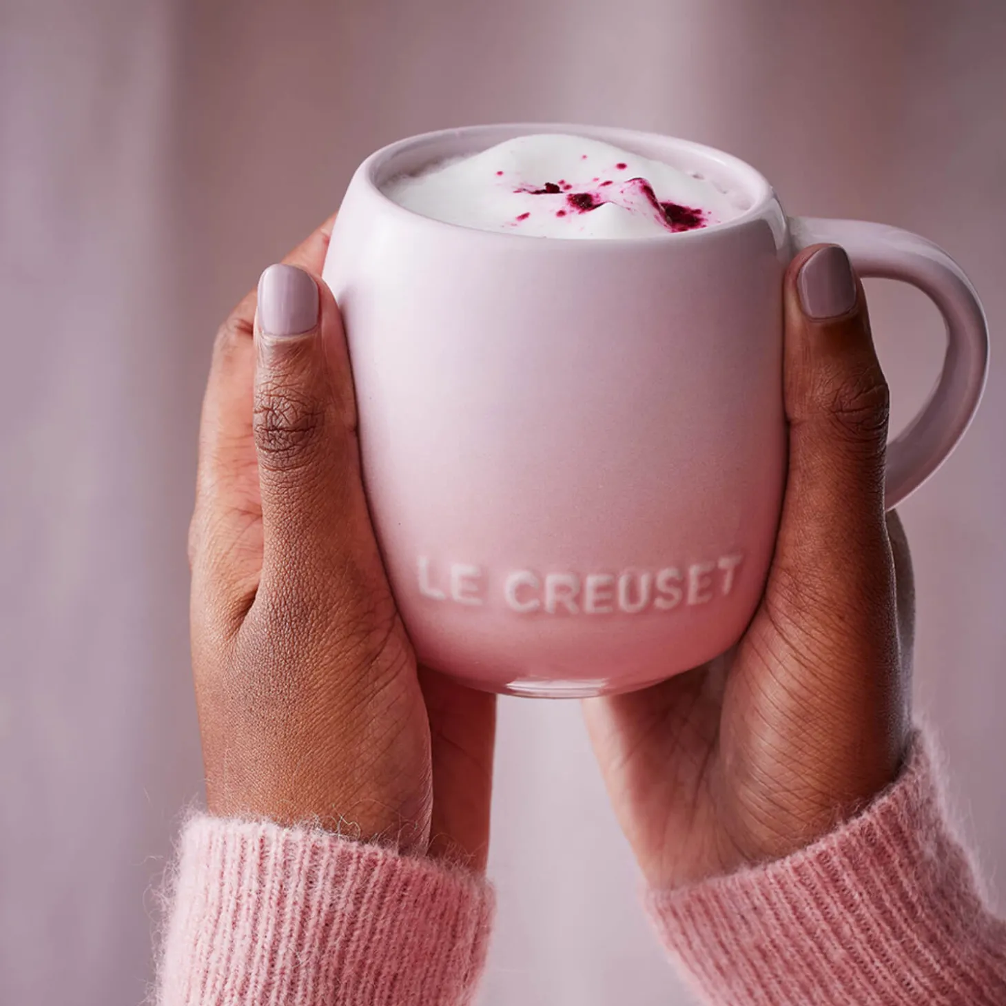 Le Creuset 320ml Stoneware Coupe Sphere Mug - Shell Pink