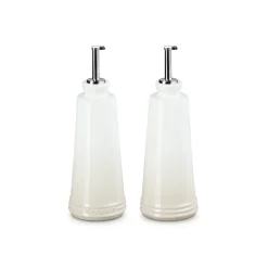 Le Creuset 300ml Stoneware Oil & Vinegar Set - Meringue