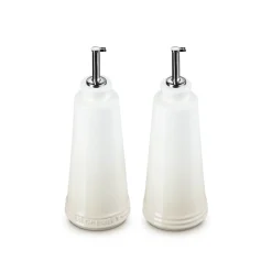 Le Creuset 300ml Stoneware Oil & Vinegar Set - Meringue