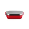 Le Creuset 'On The Go' Stainless Steel 900ml Rectangular Lunch Box - Cerise
