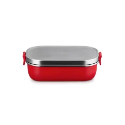 Le Creuset 'On The Go' Stainless Steel 900ml Rectangular Lunch Box - Cerise