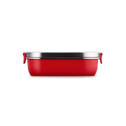 Le Creuset 'On The Go' Stainless Steel 900ml Rectangular Lunch Box - Cerise