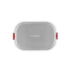Le Creuset 'On The Go' Stainless Steel 900ml Rectangular Lunch Box - Cerise