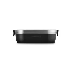 Le Creuset 'On The Go' Stainless Steel 900ml Rectangular Lunch Box - Satin Black