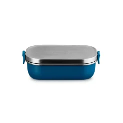 Le Creuset 'On The Go' Stainless Steel 900ml Rectangular Lunch Box - Deep Teal