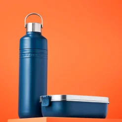 Le Creuset 'On The Go' Stainless Steel 900ml Rectangular Lunch Box - Deep Teal