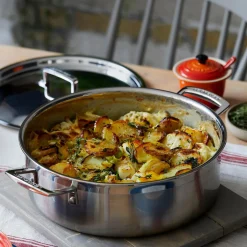 Le Creuset 3-Ply Stainless Steel Sauteuse Pan - 28cm