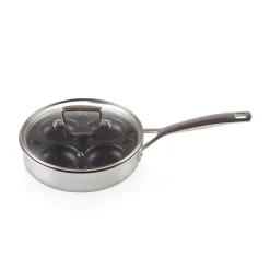 Le Creuset 3-Ply Stainless Steel Saute Pan With Non-Stick Poaching Insert - 20cm