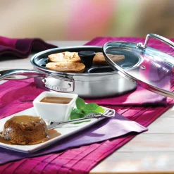 Le Creuset 3-Ply Stainless Steel Saute Pan With Non-Stick Poaching Insert - 20cm