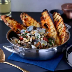 Le Creuset 3-Ply Stainless Steel Shallow Casserole - 24cm