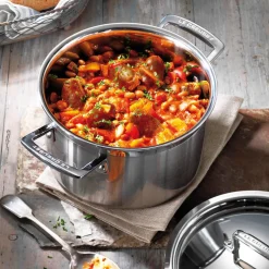 Le Creuset 3-Ply Stainless Steel Deep Casserole - 24cm
