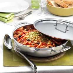 Le Creuset 3-Ply Stainless Steel Shallow Casserole - 30cm