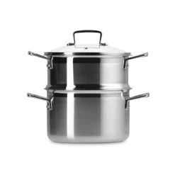 Le Creuset 3-Ply Stainless Steel Casserole with Steamer - 20cm