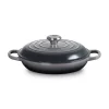 Le Creuset Signature Cast Iron 26cm Shallow Casserole - Flint