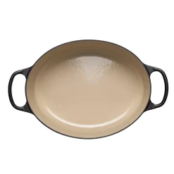 Le Creuset Signature Cast Iron 29cm Oval Casserole - Satin Black