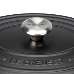 Le Creuset Signature Cast Iron 29cm Oval Casserole - Satin Black