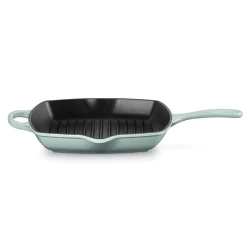 Le Creuset Signature Cast Iron 26cm Square Grillit - Sea Salt