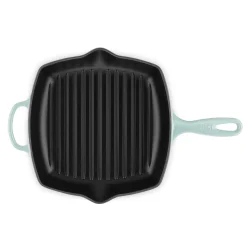 Le Creuset Signature Cast Iron 26cm Square Grillit - Sea Salt