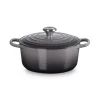 Le Creuset Signature Cast Iron 24cm Round Casserole - Flint