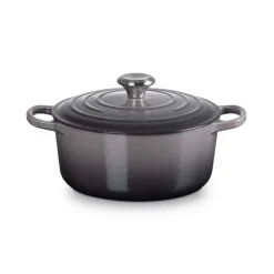 Le Creuset Signature Cast Iron 24cm Round Casserole - Flint