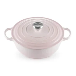 Le Creuset Signature Cast Iron 24cm Soup Pot - Shell Pink