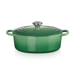 Le Creuset Signature Cast Iron 29cm Oval Casserole - Bamboo Green