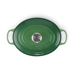 Le Creuset Signature Cast Iron 29cm Oval Casserole - Bamboo Green