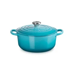 Le Creuset Signature Cast Iron 20cm Round Casserole - Teal