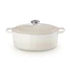 Le Creuset Signature Cast Iron 29cm Oval Casserole - Meringue