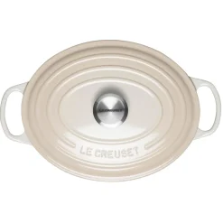 Le Creuset Signature Cast Iron 29cm Oval Casserole - Meringue