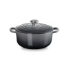 Le Creuset Signature Cast Iron 20cm Round Casserole - Flint
