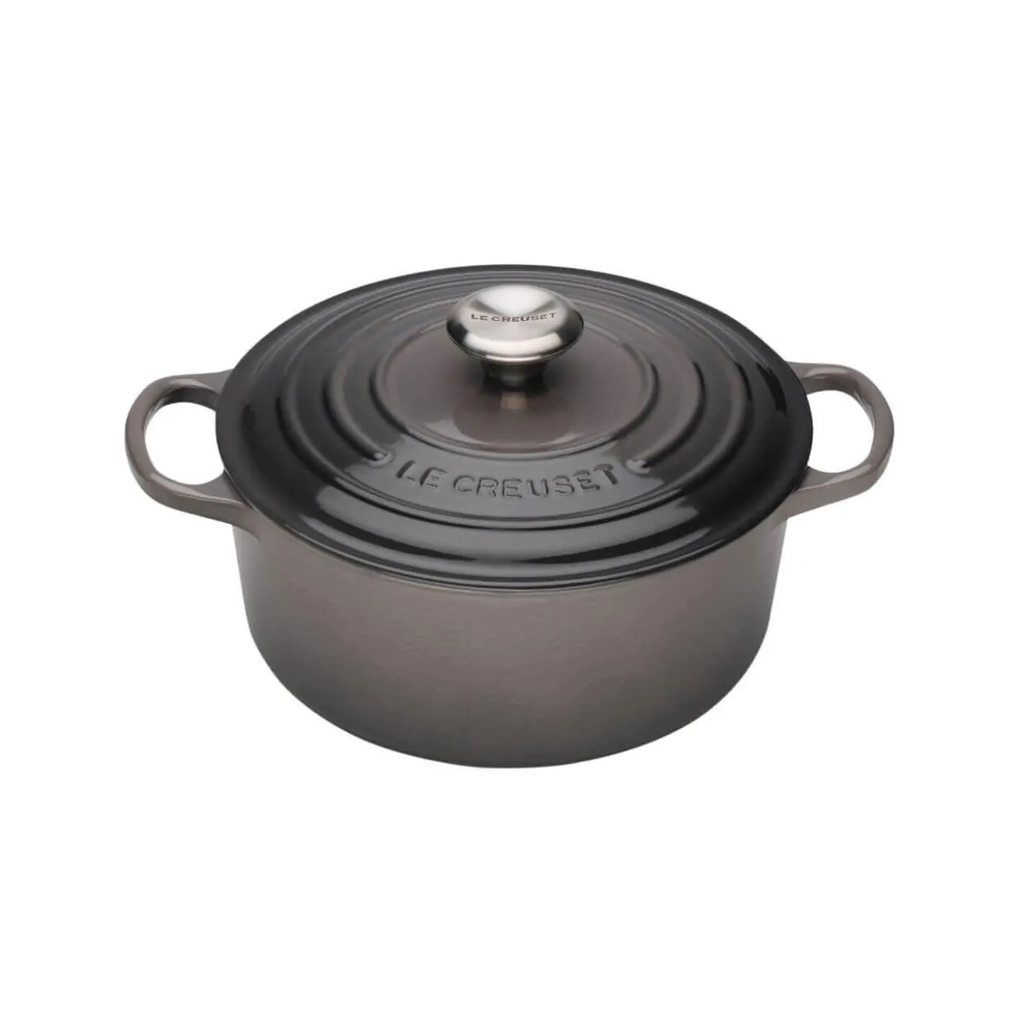 Le Creuset Signature Cast Iron 20cm Round Casserole - Flint