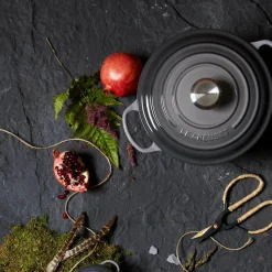 Le Creuset Signature Cast Iron 20cm Round Casserole - Flint