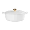 Le Creuset Signature Cast Iron 29cm Oval Casserole - White