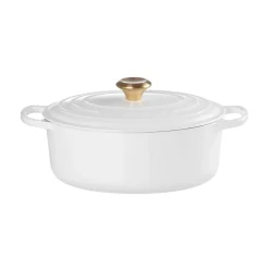Le Creuset Signature Cast Iron 29cm Oval Casserole - White