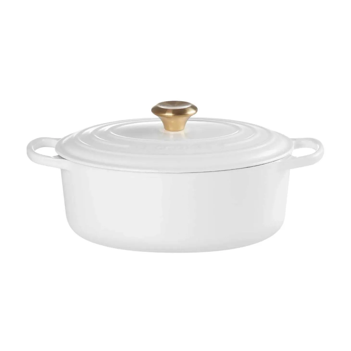 Le Creuset Signature Cast Iron 29cm Oval Casserole - White