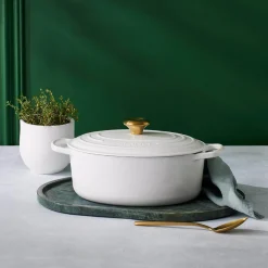 Le Creuset Signature Cast Iron 29cm Oval Casserole - White