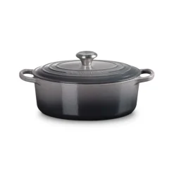 Le Creuset Signature Cast Iron 27cm Oval Casserole - Flint