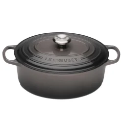 Le Creuset Signature Cast Iron 27cm Oval Casserole - Flint