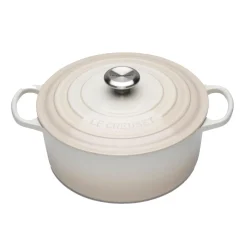 Le Creuset Signature Cast Iron 22cm Round Casserole - Meringue