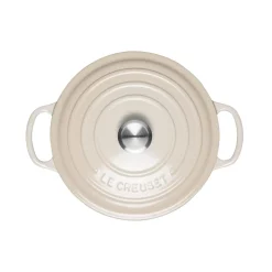 Le Creuset Signature Cast Iron 22cm Round Casserole - Meringue