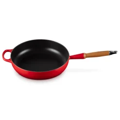 Le Creuset Signature Cast Iron 28cm Saute Pan - Cerise