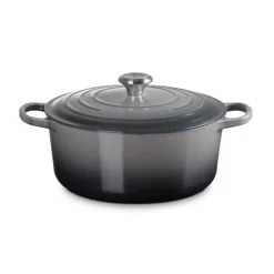 Le Creuset Signature Cast Iron 28cm Round Casserole - Flint