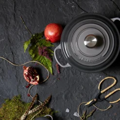 Le Creuset Signature Cast Iron 28cm Round Casserole - Flint