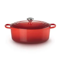 Le Creuset Signature Cast Iron 31cm Oval Casserole - Cerise