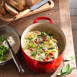 Le Creuset Signature Cast Iron 31cm Oval Casserole - Cerise