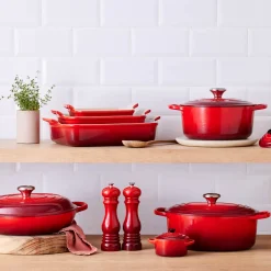 Le Creuset Signature Cast Iron 31cm Oval Casserole - Cerise