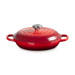 Le Creuset Signature Cast Iron 26cm Shallow Casserole - Cerise