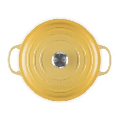 Le Creuset Signature Cast Iron 3 Piece Round Casserole Dish Set - Camomille