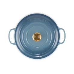 Le Creuset Signature Cast Iron 28cm Round Casserole - Chambray